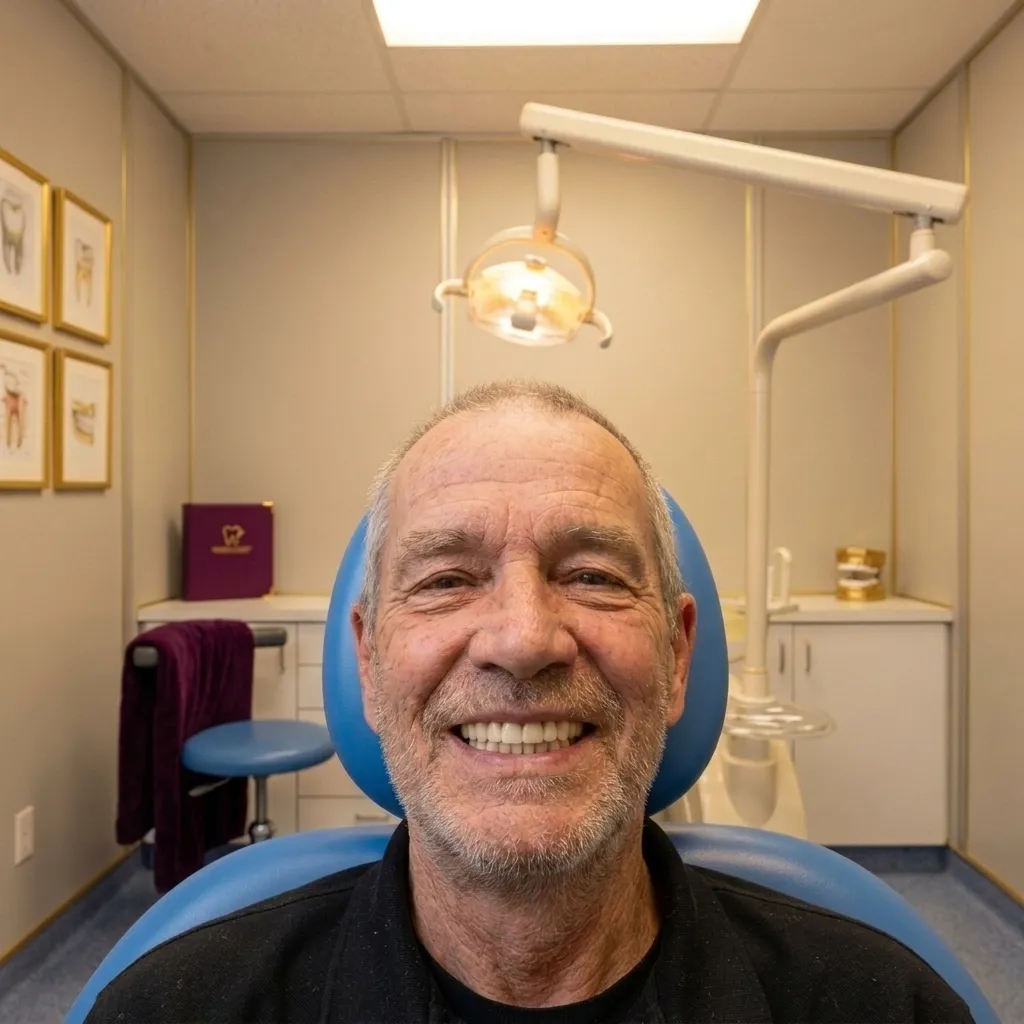 Restored smile with dental care